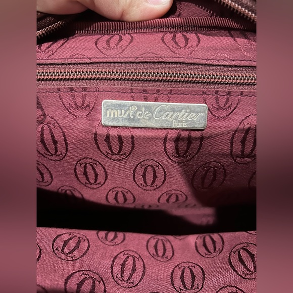 Authentic Vintage Cartier leather sling bag. Used - Picture 7 of 11